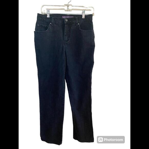 Gloria Vanderbilt Black Jeans Sz.8 Bootcut - Picture 1 of 4